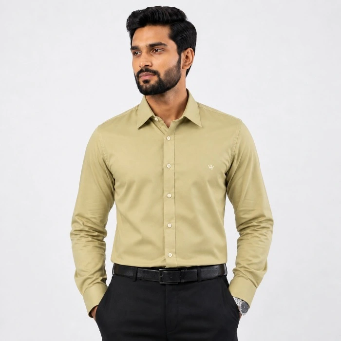 Signature Men S Icon Long Sleeve Yellow Shirt